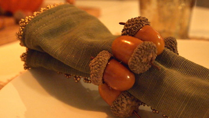 acorn napkin ring, crafts