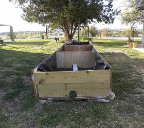 garden box or coffin, flowers, gardening, raised garden beds, repurposing upcycling, The Garden Box by day