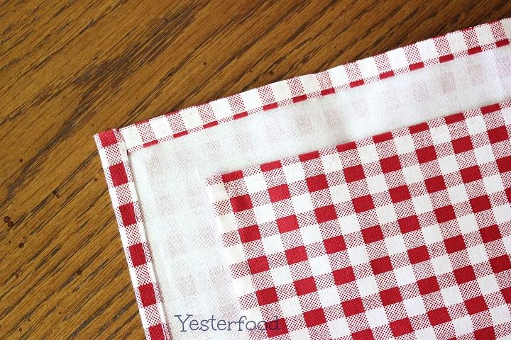 sew easy tablecloth and napkins, crafts, seasonal holiday decor
