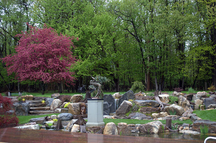 art in the landscape, landscape, outdoor living, ponds water features, Spring awakening