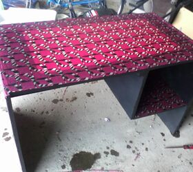 25 desk to craft station, home decor, painted furniture, The finished product It will look great in my living room