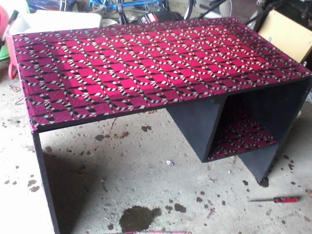 25 desk to craft station, home decor, painted furniture, The finished product It will look great in my living room