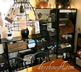 vintage inspired craft room home office, craft rooms, home decor, home office, craft supplies