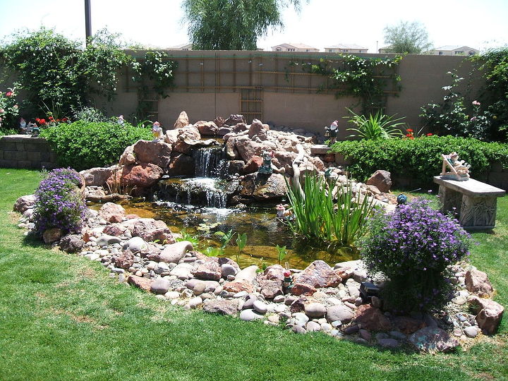 our work, flowers, gardening, outdoor living, pets animals, ponds water features, Water can enhance any garden theme