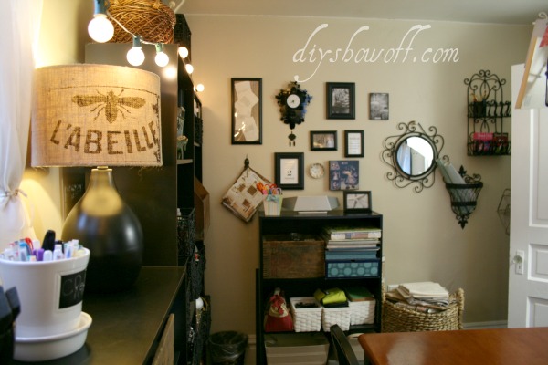 vintage inspired craft room home office, craft rooms, home decor, home office, craft room