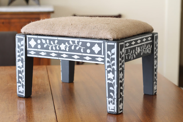 are you in love with the indian inlay stencil, painted furniture