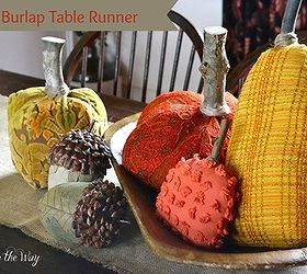 how to make a diy burlap table runner the easy way, crafts, seasonal holiday decor, A burlap table runner is one of the best accents for your Fall tablescape