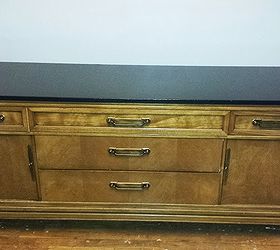 diy old buffet table turned makeup vanity, painted furniture, the original buffet table found on craigslist for 150