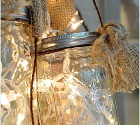diy mason jar light, lighting, mason jars, outdoor living, repurposing upcycling