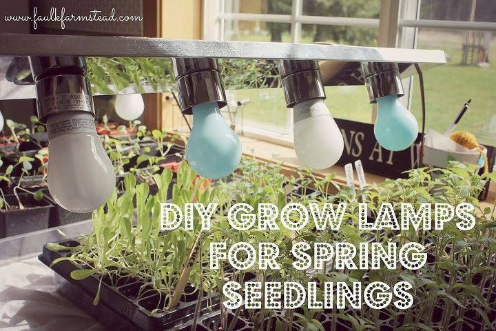 diy grow lamps for spring seedlings, diy, gardening, lighting