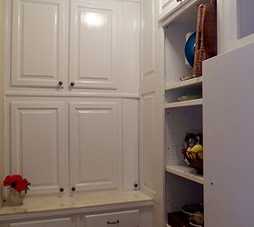 china closet from repurposed cabinets, kitchen cabinets, painted furniture, My new china closet