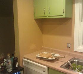 from green to a dream our kitchen cabinets get painted, doors, kitchen cabinets, kitchen design, painting, woodworking projects, There we go