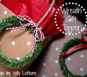 how to make mini wreath gift toppers, crafts, seasonal holiday decor, wreaths, Super cute super simple