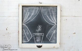 Antique Windows Converted to Chalkboards