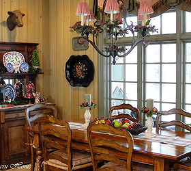 2013 christmas tree, seasonal holiday d cor, French Country kitchen decorated for Christmas