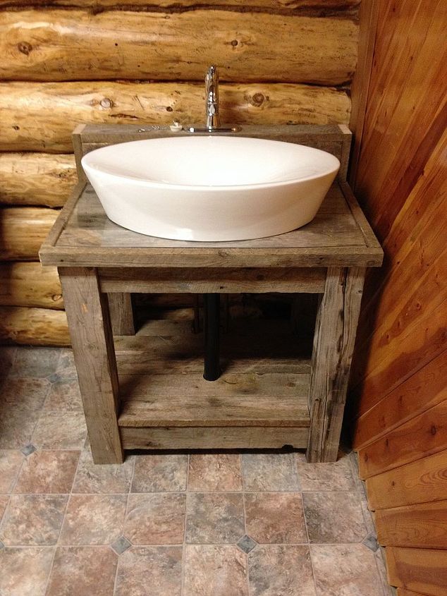 Reclaimed Wood Bathroom Vanity Hometalk
