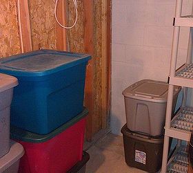 time to clean up repair and re seal the storage room in the basement, basement ideas, cleaning tips, concrete masonry, wall decor, Lets store some stuff