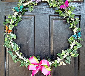 easy spring wreath, crafts, seasonal holiday decor, wreaths, Hello Spring