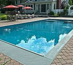 spill over spa built inside the pool provides perfect solution, outdoor living, pool designs, spas, Pool Spa Lounging Area
