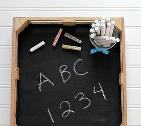 easy diy kids chalkboard tray, chalkboard paint, crafts
