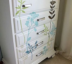 diy decal dresser, painted furniture