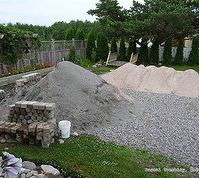build a walkway with recovered wall retaining blocks, concrete masonry, diy, landscape, outdoor living, Stone dust and gravel See building instructions