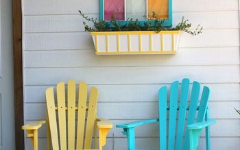 Revamping a backyard deck the DIY style to add color and charm for a cozy and inviting space.