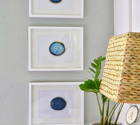 gilded framed agate coasters, crafts, agate coasters in frames