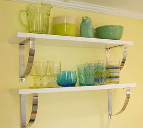 cottage revival, home decor, Open shelving for items we use every day
