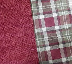 q need help chosing rug for red plain sofa, home decor, living room ideas, painted furniture, reupholster, Plaid sofa and solid throw pillows we chose