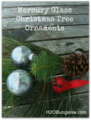 diy mercury glass christmas tree ornaments, christmas decorations, seasonal holiday decor, Vintage mirrored ornaments are pretty and easy to make