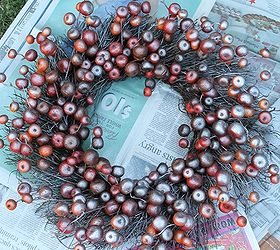 turn a fall clearance wreath into a christmas wreath, christmas decorations, crafts, seasonal holiday decor, One coat of silver spray paint