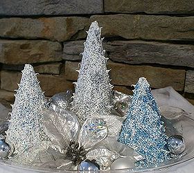 caulk christmas tree, christmas decorations, crafts, seasonal holiday decor