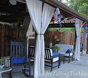 my outdoor cabana and retreat all built on a real life budget i share how on my, decks, outdoor living, pool designs