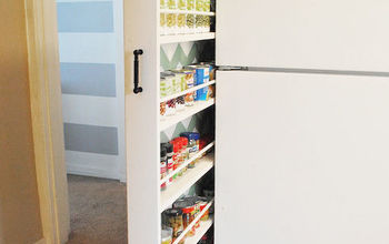 DIY Hidden storage: canned food storage cabinet