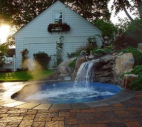 small backyard this spool is the perfect solution, Is it a pool or a spa it s a Spool