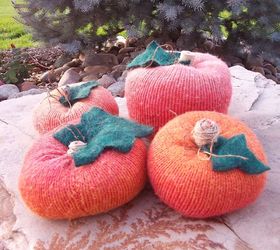 making pumpkins from sweaters, crafts, seasonal holiday decor