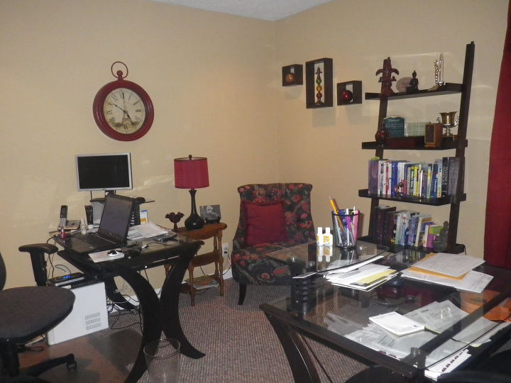 changes in our home that was built in the 1970 s, home decor, home improvement, View of home office