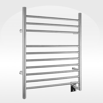 bathroom towel warmers, bathroom ideas, small bathroom ideas, The Infinity Towel Warmers are available in Plug In Hardwired format weigh in at less than 9lbs Manufactured from stainless steel with a beautifully brushed finish 10 sleek bars to hang towels or a bathrobe