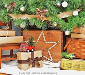 diy vintage christmas tree decor, seasonal holiday d cor