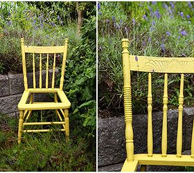 outdoor chair planter project, container gardening, gardening, repurposing upcycling