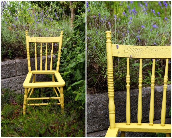 proyecto de jardinera para silla de exterior