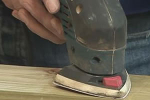 how to use an electric sander, electrical, tools, Using an electrical sander
