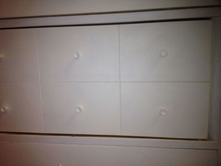 my first sale, painted furniture, Up close of drawer fronts