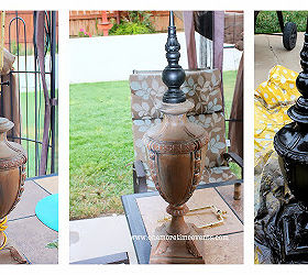 adding old lamps to your outdoor spaces, gardening, outdoor living, repurposing upcycling