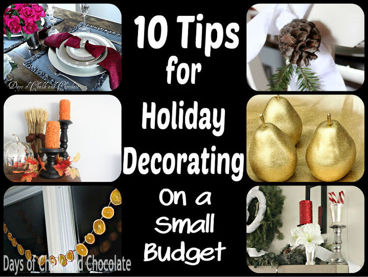 money saving tips for holiday decorating, seasonal holiday decor