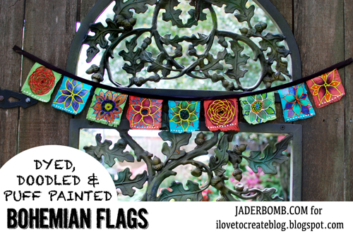 how to make bohemian garden flags, crafts