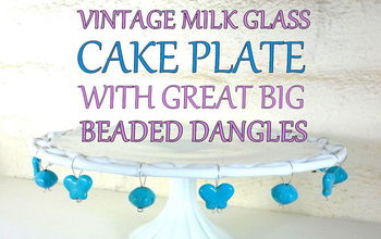  Adicione um toque especial a um prato de torta de vidro de leite vintage