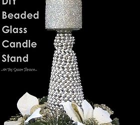 diy glass candle stands, crafts