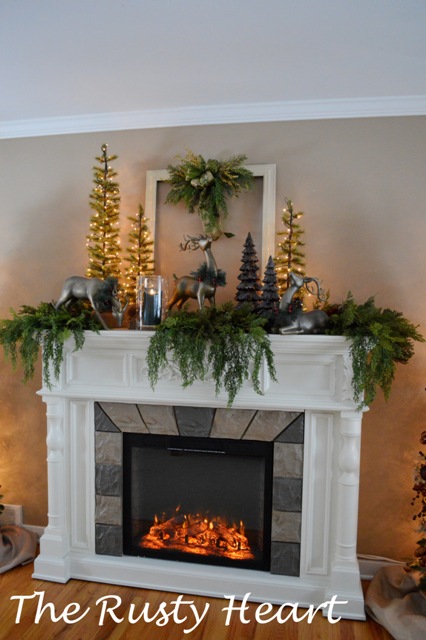christmas mantel 2013, christmas decorations, seasonal holiday decor